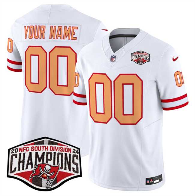 Men & Women & Youth Tampa Bay Buccaneers Active Player Custom White F.U.S.E. 2024 NFC South Champions Limited Stitched Jersey->customized nfl jersey->Custom Jersey